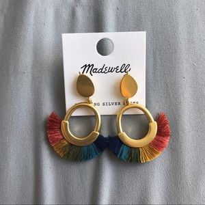 Madewell fringe statement earrings